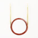 Спицы для вязания Addi круговые позолоченные с удлиненным кончиком, 6 мм, 150 см, арт.755-7/6-150