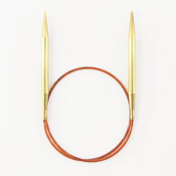 Спицы для вязания Addi круговые позолоченные с удлиненным кончиком, 6 мм, 50 см, арт.755-7/6-50 Спицы для вязания Addi круговые позолоченные с удлиненным кончиком, 6 мм, 50 см, арт.755-7/6-50