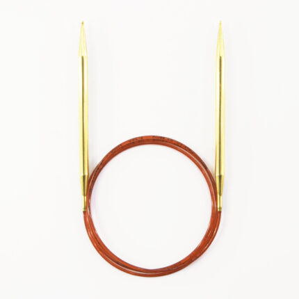 Спицы для вязания Addi круговые позолоченные с удлиненным кончиком, 6,5 мм, 120 см, арт.755-7/6.5-120