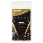 Спицы для вязания Addi круговые позолоченные с удлиненным кончиком, 6,5 мм, 50 см, арт.755-7/6.5-50