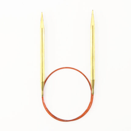 Спицы для вязания Addi круговые позолоченные с удлиненным кончиком, 6,5 мм, 60 см, арт.755-7/6.5-60