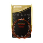 Спицы для вязания Addi круговые позолоченные с удлиненным кончиком, 8 мм, 120 см, арт.755-7/8-120