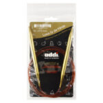 Спицы для вязания Addi круговые позолоченные с удлиненным кончиком, 8 мм, 150 см, арт.755-7/8-150