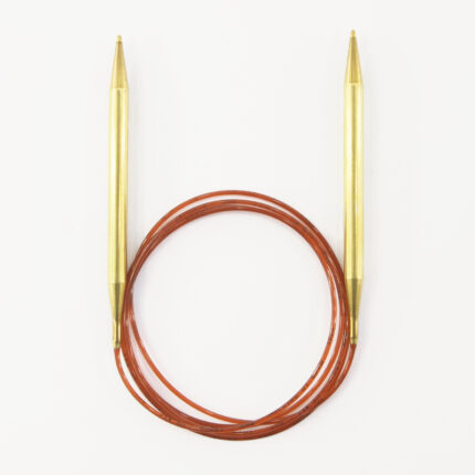 Спицы для вязания Addi круговые позолоченные с удлиненным кончиком, 8 мм, 150 см, арт.755-7/8-150