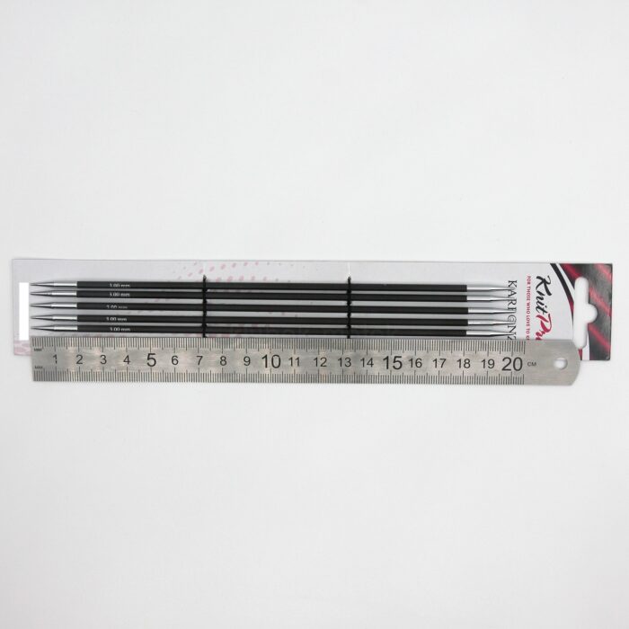 Спицы для вязания Knit Pro чулочные, карбоновые Karbonez 3,00мм, 20см, арт.41128