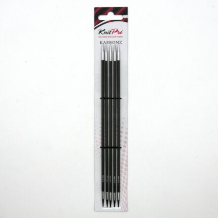 Спицы для вязания Knit Pro чулочные, карбоновые Karbonez 3,25мм, 20см, арт.41129