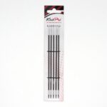 Спицы для вязания Knit Pro чулочные, карбоновые Karbonz 15см, 2,00 мм (Комплект 5 шт.), арт.41105