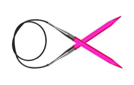 Спицы для вязания Knit Pro круговые Trendz 8мм, 100см, акрил, пурпурный, арт.51120