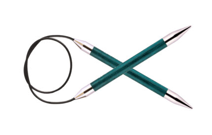 Спицы для вязания Knit Pro круговые, деревянные Royale 10,00мм, 80см, арт.29104