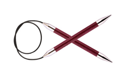 Спицы для вязания Knit Pro круговые, деревянные Royale 9,00мм, 80см, арт.29103