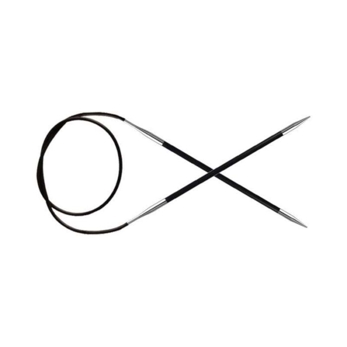 Спицы для вязания Knit Pro круговые, карбоновые Karbonez 4,50мм, 100см, арт.41210