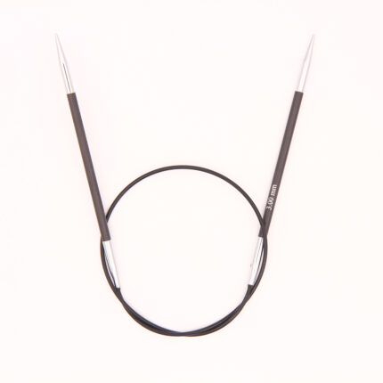 Спицы для вязания Knit Pro круговые, карбоновые, укороченные Karbonez 40см, 3,0мм, арт.41144