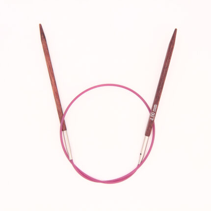 Спицы для вязания Knit Pro круговые, квадратные, деревянные Cubics 4мм, 40см, арт.25123