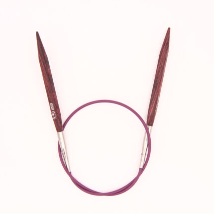 Спицы для вязания Knit Pro круговые, квадратные, деревянные Cubics 5,5мм, 40см, арт.25126