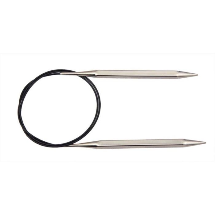 Спицы для вязания Knit Pro круговые, металлические, квадратные Nova Cubics 120см, 4,5мм, арт.12238