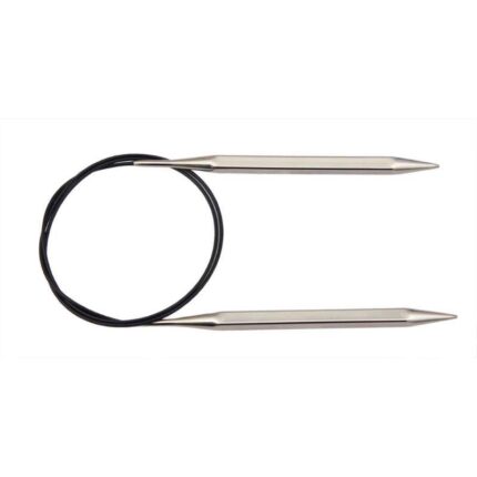 Спицы для вязания Knit Pro круговые, металлические, квадратные Nova Cubics 3,5мм, 80см, арт.12195