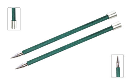 Спицы для вязания Knit Pro прямые, деревянные Royale 10мм, 35см, арт.29224