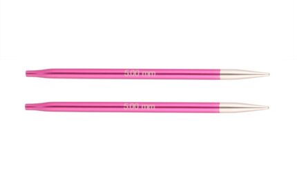 Спицы для вязания Knit Pro съемные, стандартные Zing 5мм, рубиновый, арт.47505