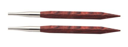 Спицы для вязания Knit Pro съемные, стандартные, квадратные, деревянные Cubics 6мм, арт.25405