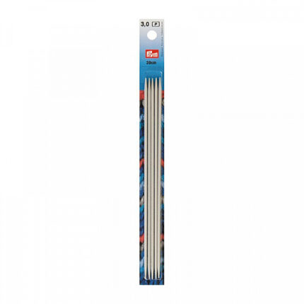 Спицы для вязания PRYM чулочные 20см / 3мм, алюминий, арт.191490