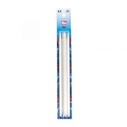 Спицы для вязания PRYM чулочные 20см / 6мм, пластик, арт.218644
