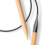 Спицы для вязания PRYM круговые, Серия Prym 1530, 9мм / 80см, бамбук, натуральный, арт.222539