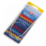 Спицы для вязания PRYM круговые с гибкой леской 5мм / 80см алюминий, арт.211294