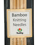 Спицы для вязания TULIP чулочные Bamboo, натуральный бамбук, 3,75мм / 15см, уп.5шт., арт.KND060375