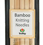 Спицы для вязания TULIP чулочные Bamboo, натуральный бамбук, 5,5мм / 15см, уп.5шт., арт.KND060550