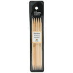 Спицы для вязания TULIP чулочные Bamboo, натуральный бамбук, 5,5мм / 15см, уп.5шт., арт.KND060550