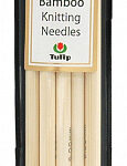 Спицы для вязания TULIP чулочные Bamboo, натуральный бамбук, 6мм / 20см, уп.5шт., арт.KND080600