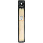Спицы для вязания TULIP чулочные Bamboo, натуральный бамбук, 6мм / 20см, уп.5шт., арт.KND080600