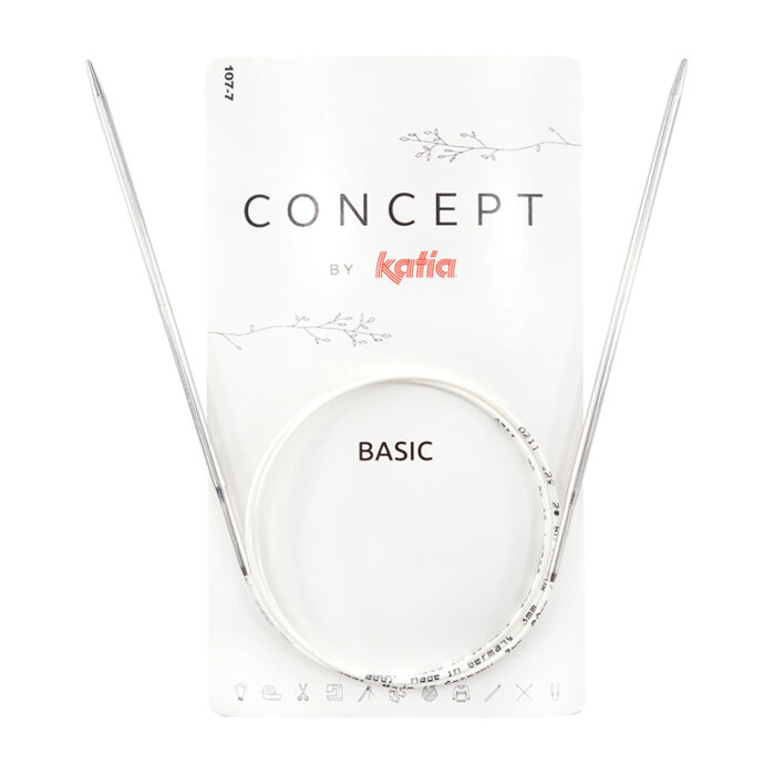 Спицы круговые 3.25 мм, 40 см, супергладкие CONCEPT BY KATIA Basic Спицы круговые 3.25 мм, 40 см, супергладкие CONCEPT BY KATIA Basic