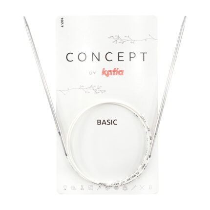 Спицы круговые 7 мм, 80 см, супергладкие CONCEPT BY KATIA Basic