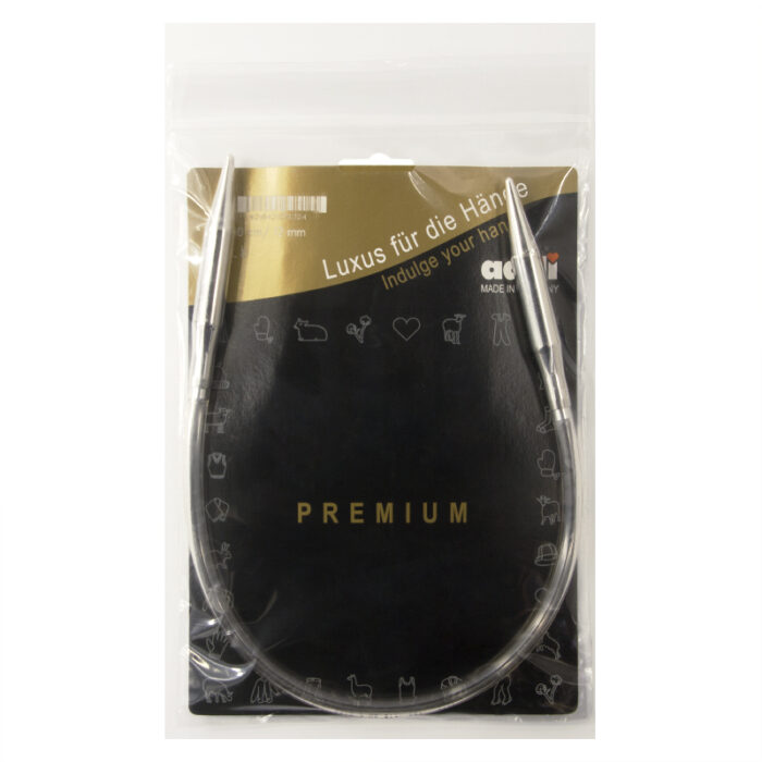 Спицы круговые Addi 12 мм, 50 см, укороченные супергладкие addiClassic, арт.105-7/12-50