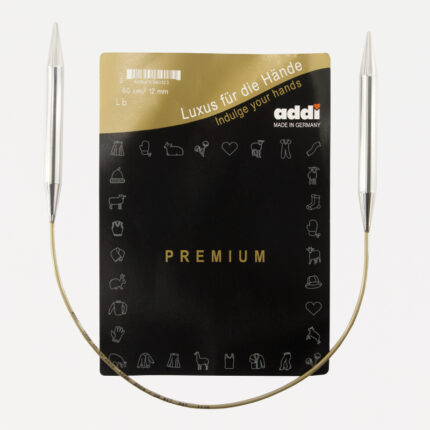Спицы круговые Addi 12 мм, 60 см, супергладкие addiClassic, арт.105-7/12-60
