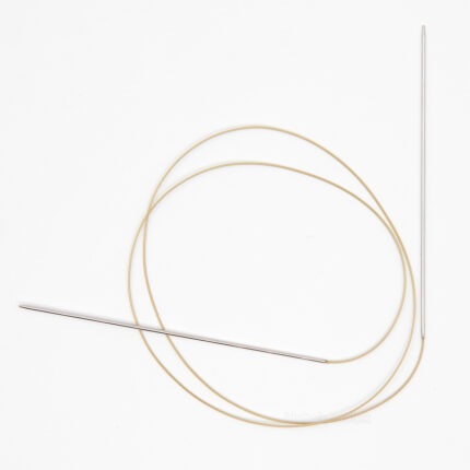 Спицы круговые Addi 1,5 мм, 120 см, с удлиненным кончиком addiClassic Lace, латунь, арт.715-7/1.5-120