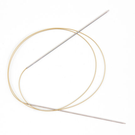 Спицы круговые Addi 1,75 мм, 120 см, с удлиненным кончиком addiClassic Lace, латунь, арт.715-7/1.75-120