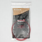 Спицы круговые Addi 4,5 мм, 100 см, addiNovel металлические c квадратным кончиком супергладкие, арт.717-7/4.5-100