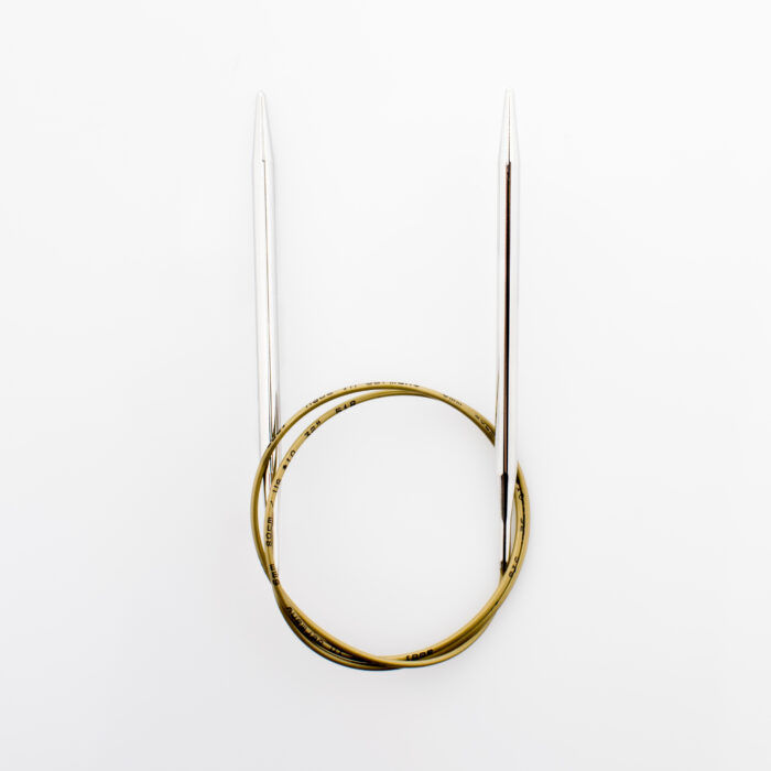 Спицы круговые Addi 6 мм, 80 см, супергладкие addiClassic, арт.105-7/6-80