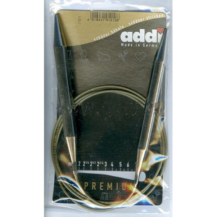 Спицы круговые Addi 8 мм, 150 см, супергладкие addiClassic, арт.105-7/8-150
