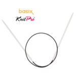 Спицы круговые Knit Pro Basix Aluminum 3мм, 80см, 45333