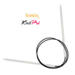 Спицы круговые Knit Pro Basix Aluminum 4,5мм, 80см, 45336