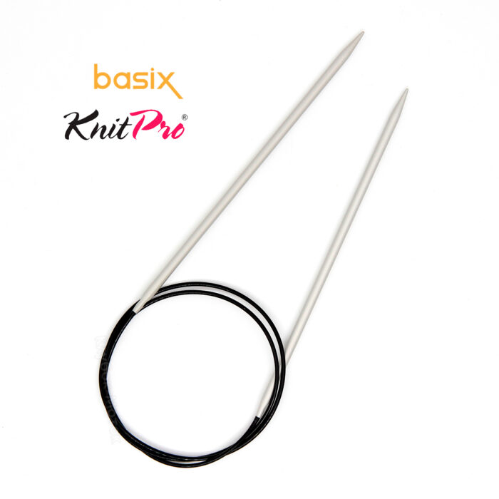 Спицы круговые Knit Pro Basix Aluminum 4мм, 100см, 45345