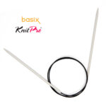Спицы круговые Knit Pro Basix Aluminum 4мм, 80см, 45335