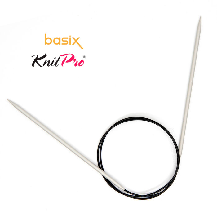 Спицы круговые Knit Pro Basix Aluminum 4мм, 80см, 45335