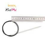 Спицы круговые Knit Pro Basix Aluminum 4мм, 80см, 45335