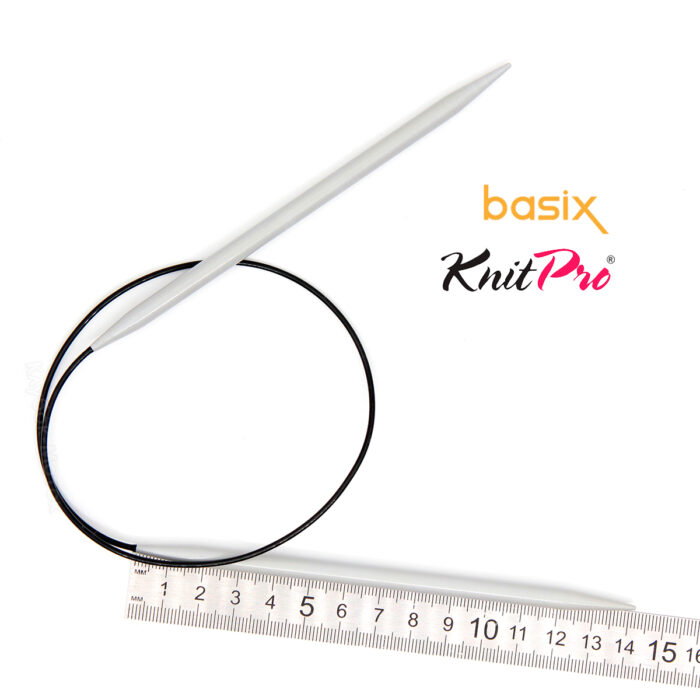 Спицы круговые Knit Pro Basix Aluminum 5,5мм, 60см, 45328