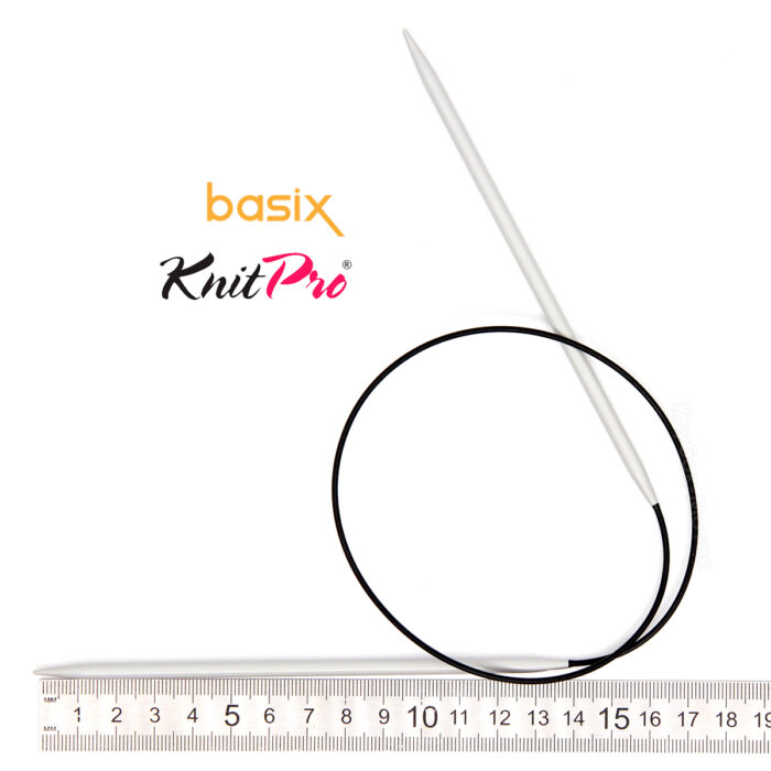 Спицы круговые Knit Pro Basix Aluminum 5мм, 60см, 45327 Спицы круговые Knit Pro Basix Aluminum 5мм, 60см, 45327