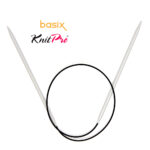 Спицы круговые Knit Pro Basix Aluminum 5мм, 60см, 45327